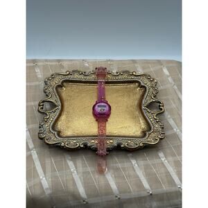 Vintage 2001 Powerpuff Girls Digital Watch –Pink Jelly Star Strap– E. Gluck Corp